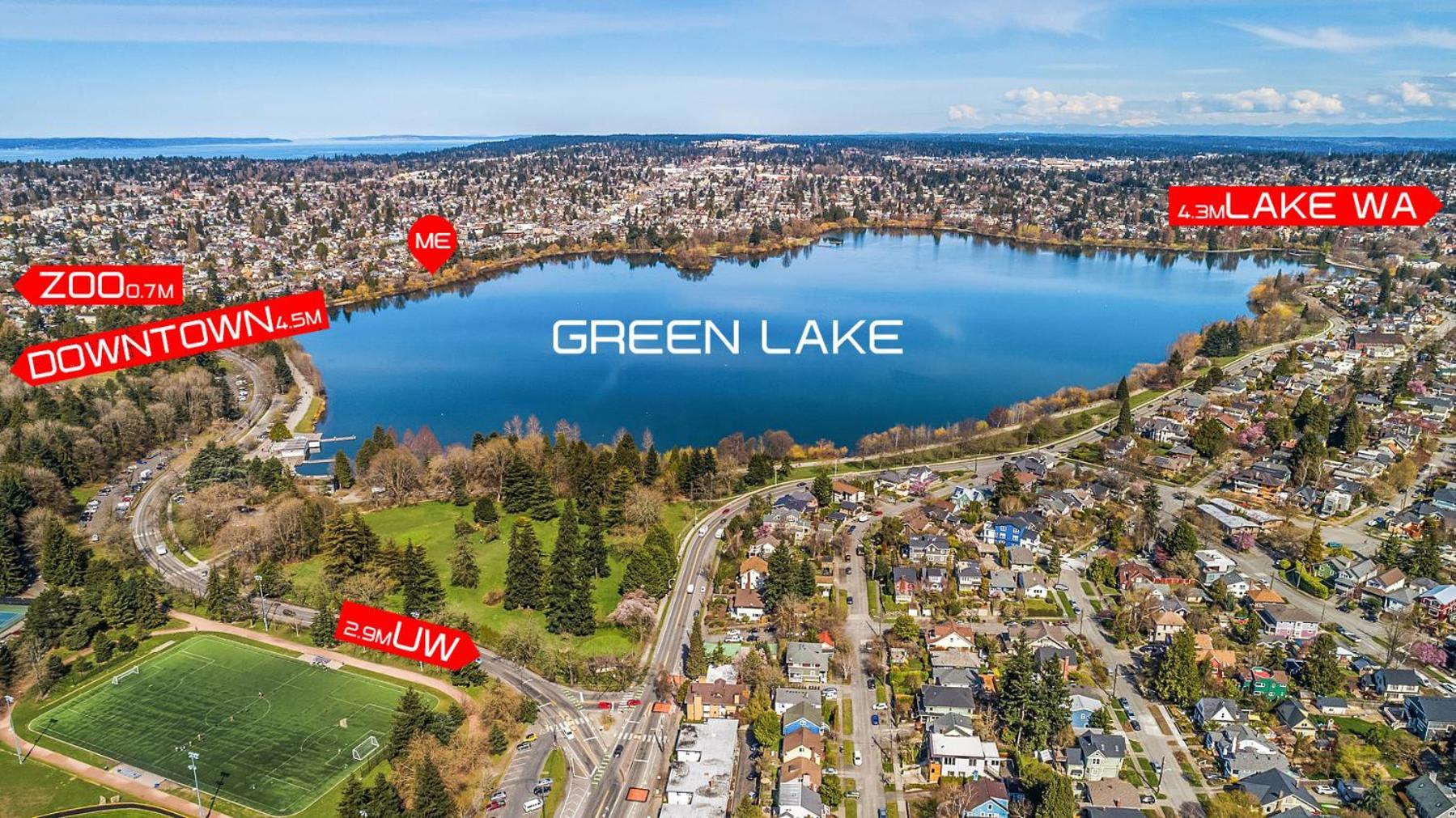 Green Lake 1St Line Home D Full Modern Remodeled 西雅图 外观 照片